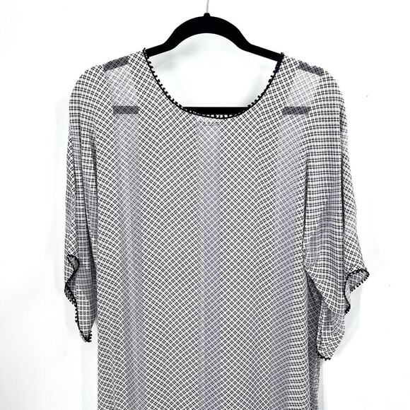 Vintage Bespoke Union Made Custom Navy Silk Pajamas Long Nightgown - Picture 2 of 7